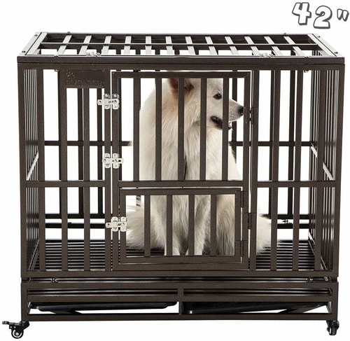 SMONTER Heavy Duty Dog Crate Best Dog Crate - SMONTER Heavy Duty Dog Crate