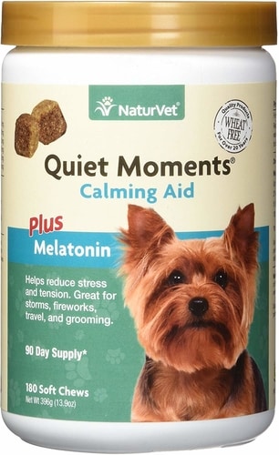 NaturVet Quiet Moments Calming Aid Soft Chews Best Natural Remedies For Dog Anxiety - NaturVet Quiet Moments Calming Aid Soft Chews